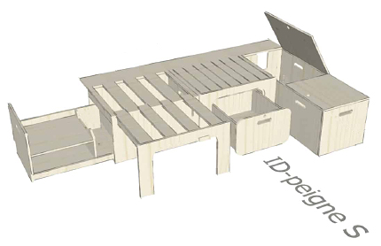 Mobilier en kits pour van ou fourgon ID CAMP