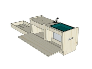 Camper box ID GLISS : vue 3D aménagement van par ID CAMP